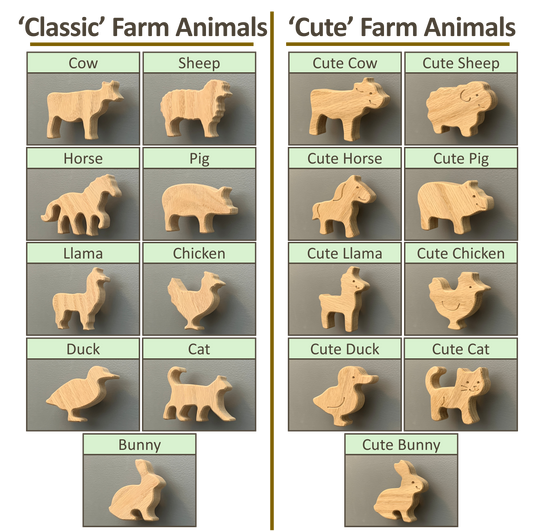 Farm Animal Dresser Knobs