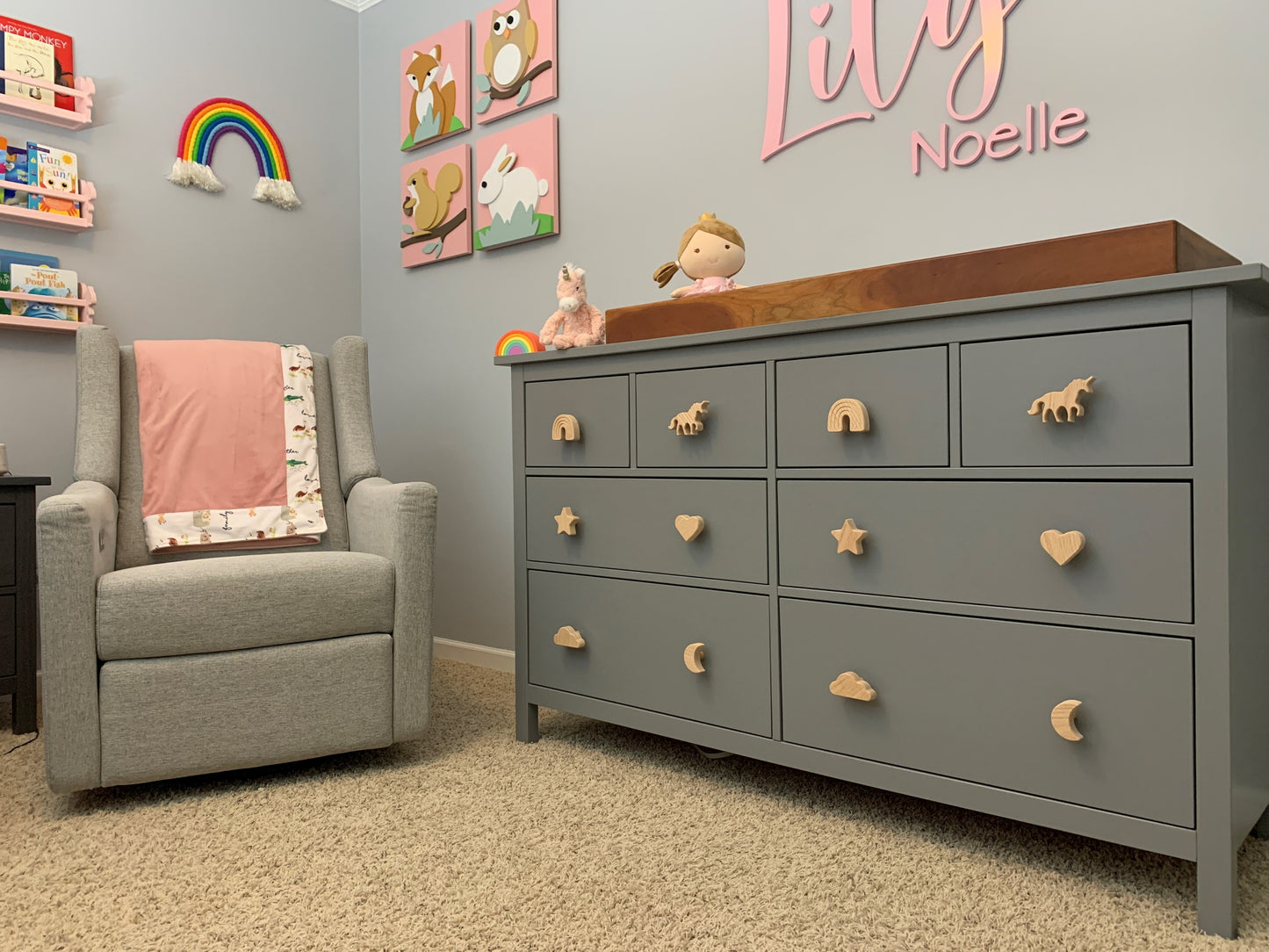 Girls Room Dresser Knobs