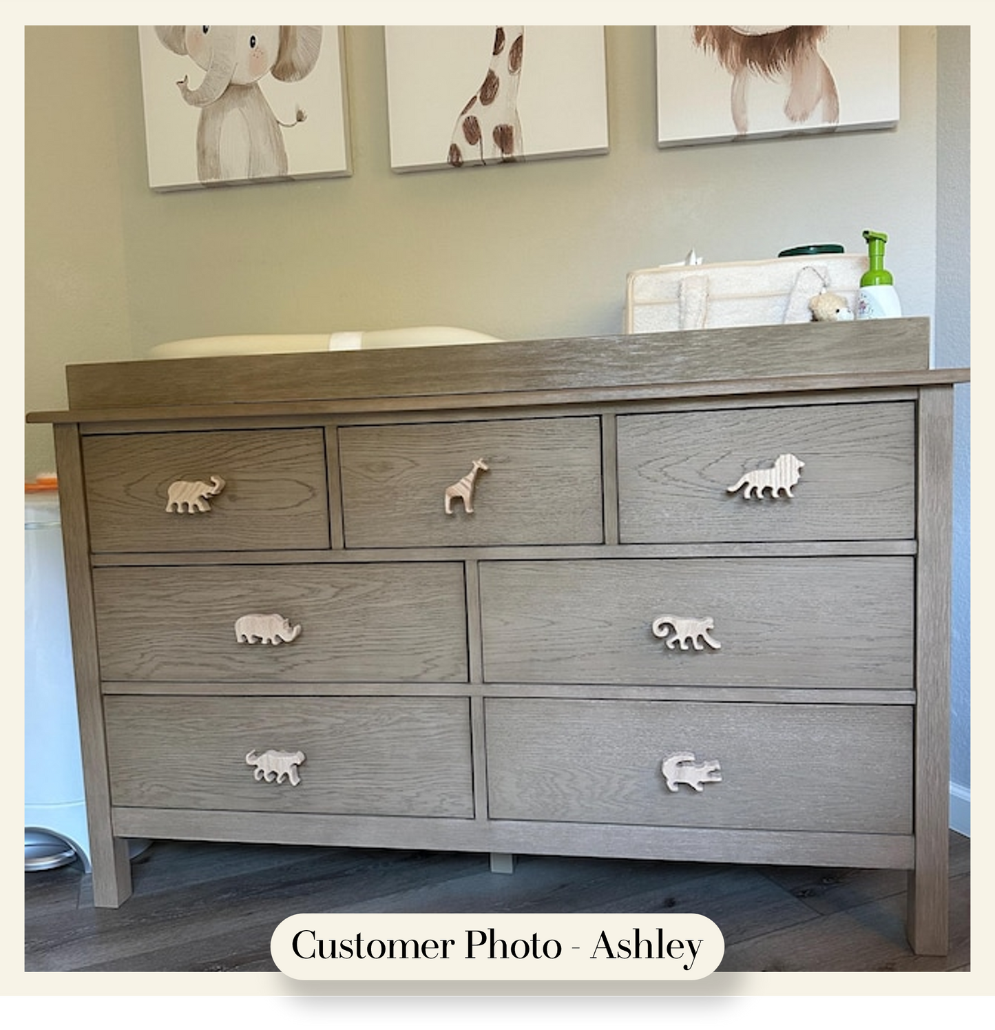 Safari Animal Dresser Knobs
