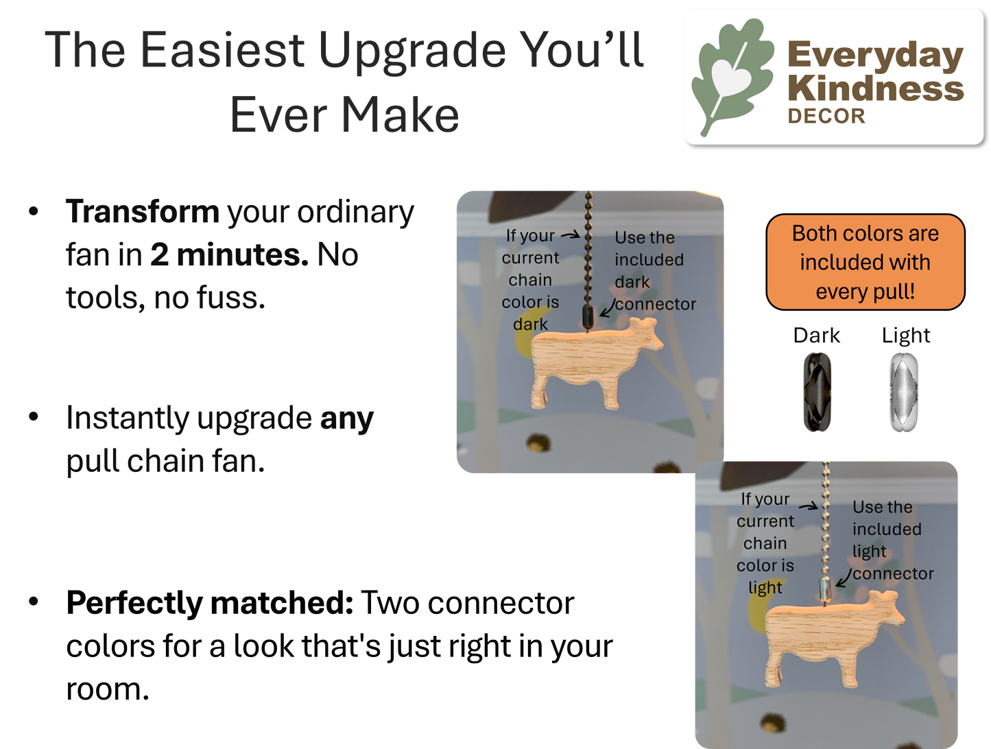 Farm Animal Ceiling Fan Pulls