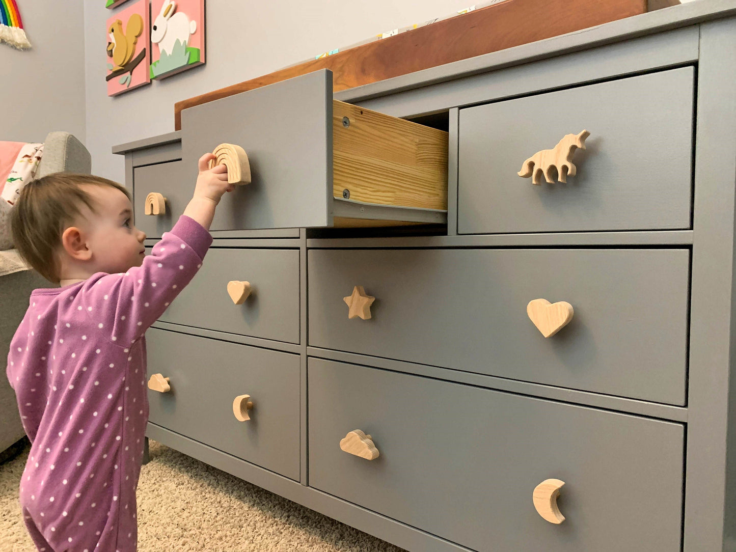 Girls Room Dresser Knobs
