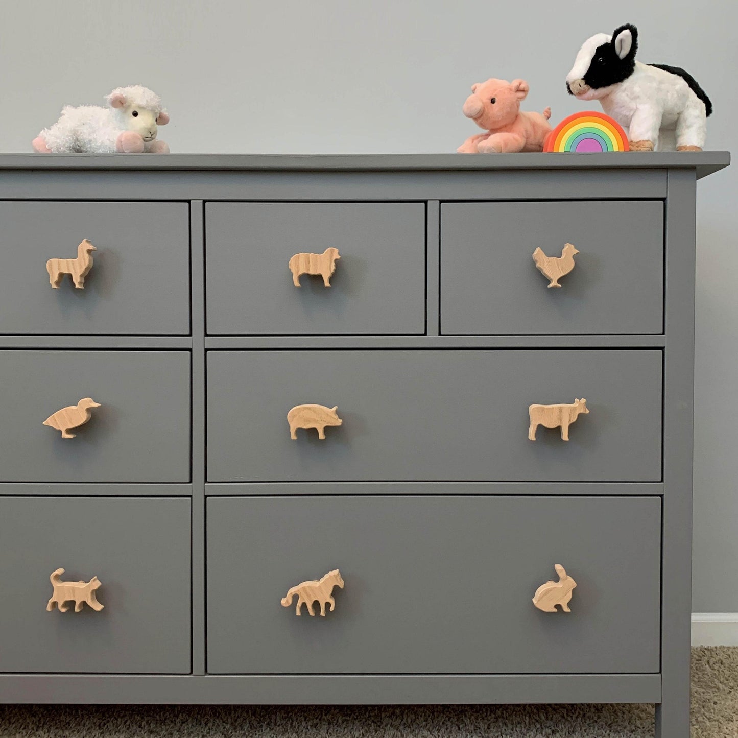Farm Animal Dresser Knobs