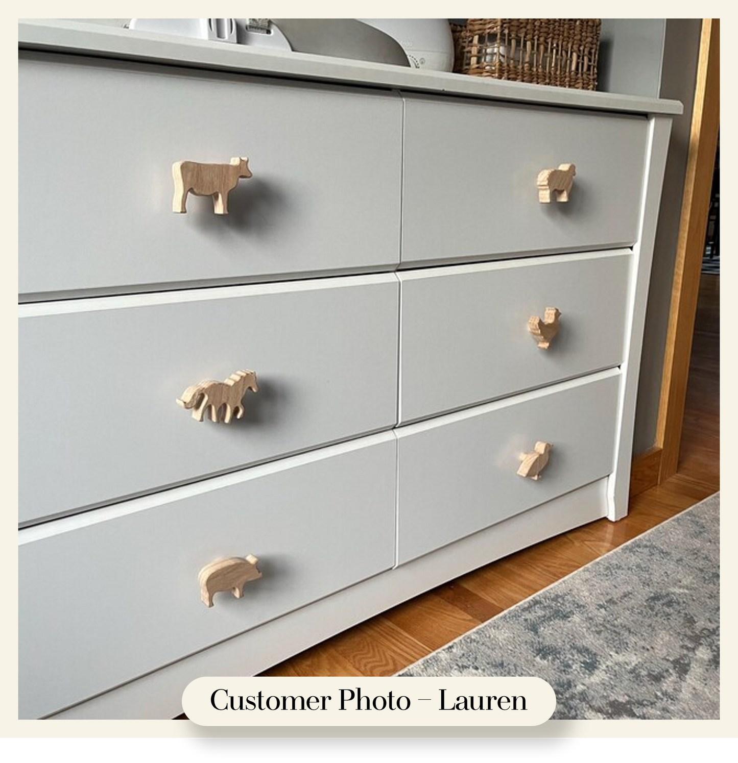 Farm Animal Dresser Knobs