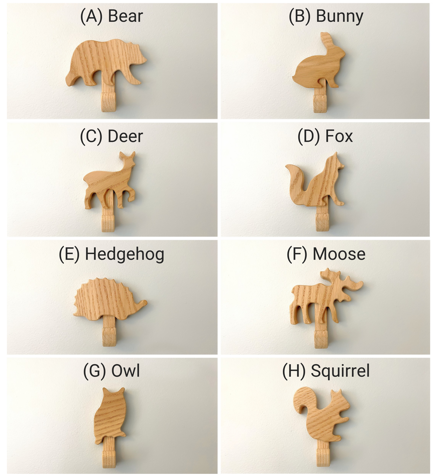Woodland Animal Wall Hooks