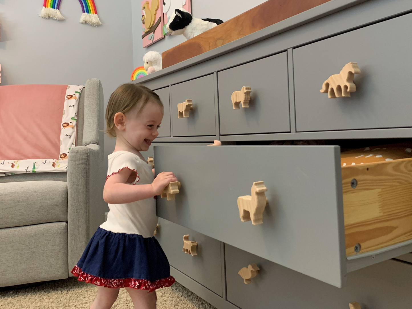 Farm Animal Dresser Knobs