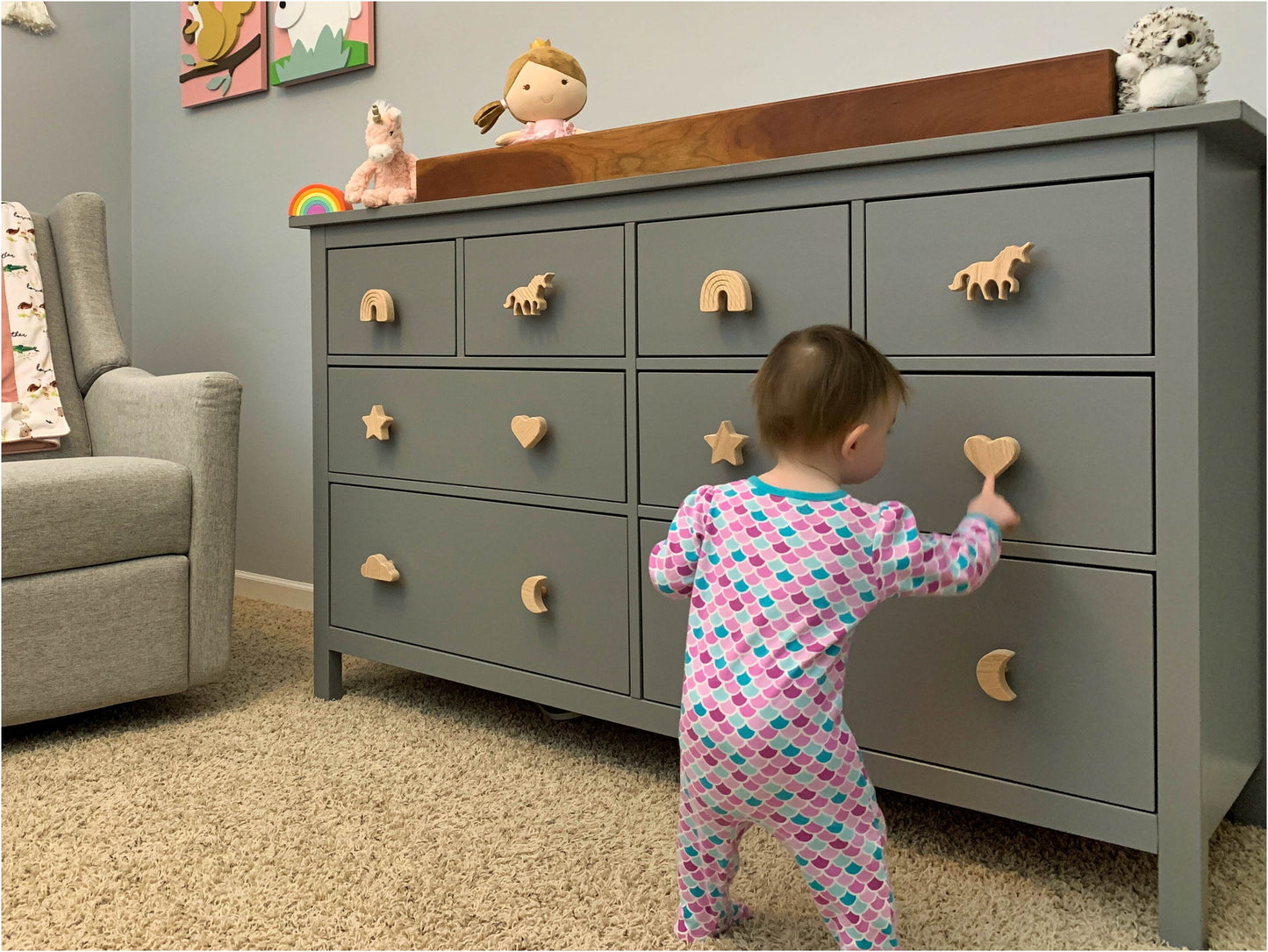 Girls Room Dresser Knobs