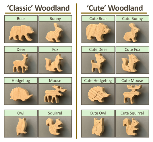 Woodland Animal Dresser Knobs