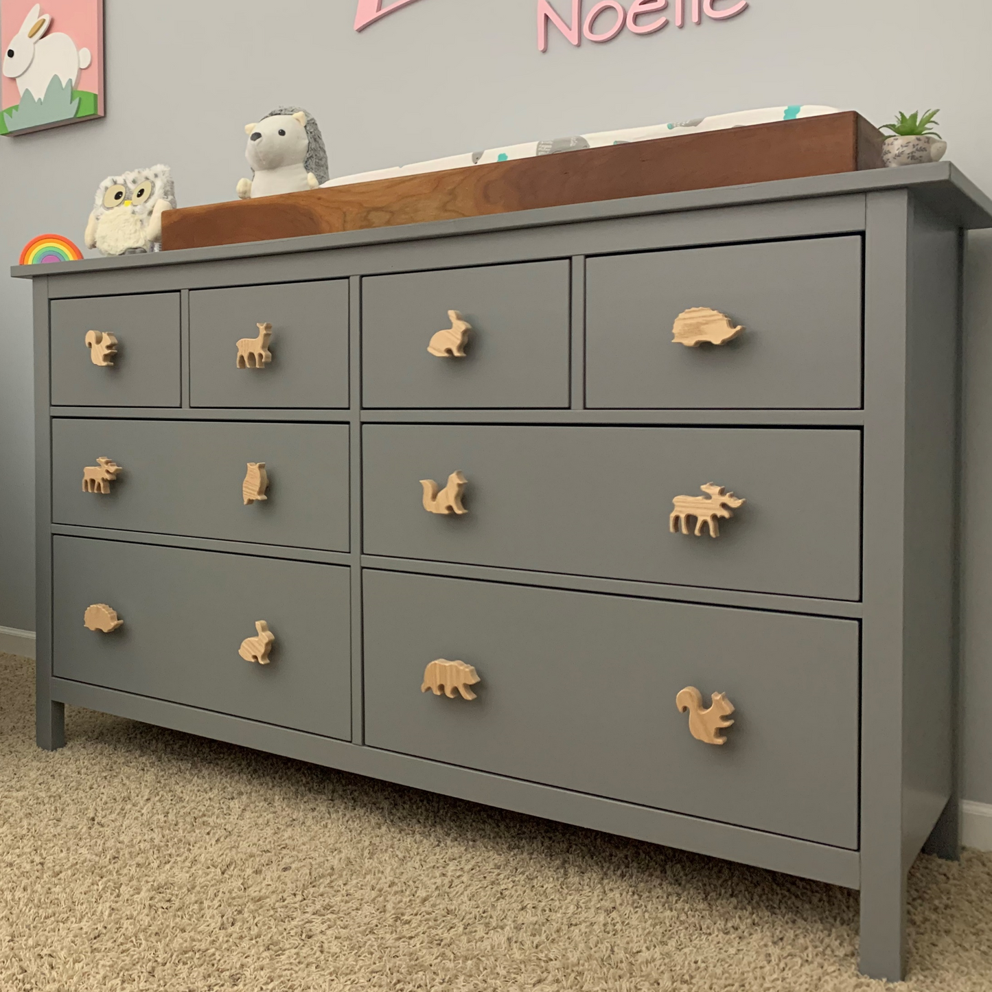 Woodland Animal Dresser Knobs