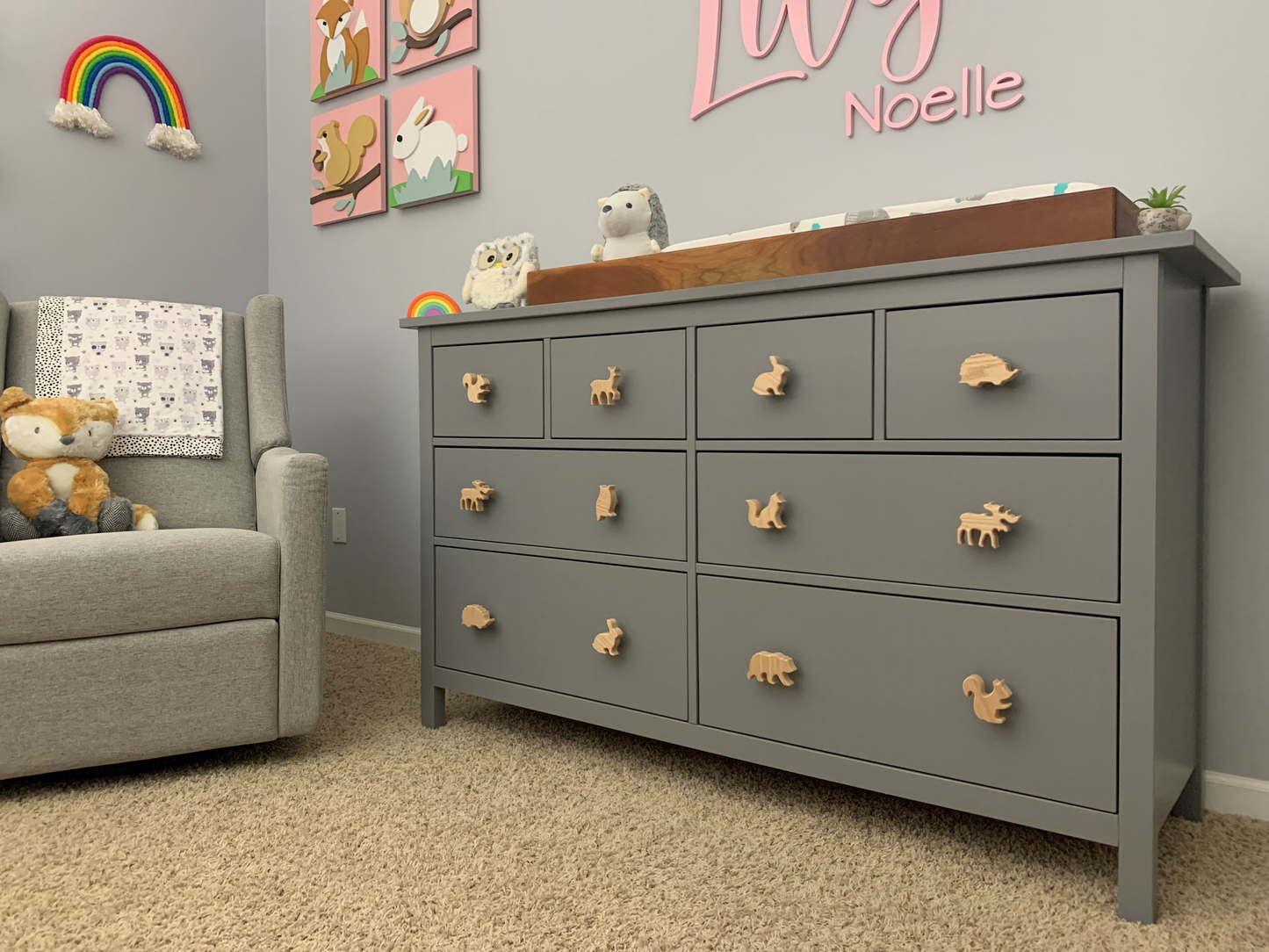 Woodland Animal Dresser Knobs