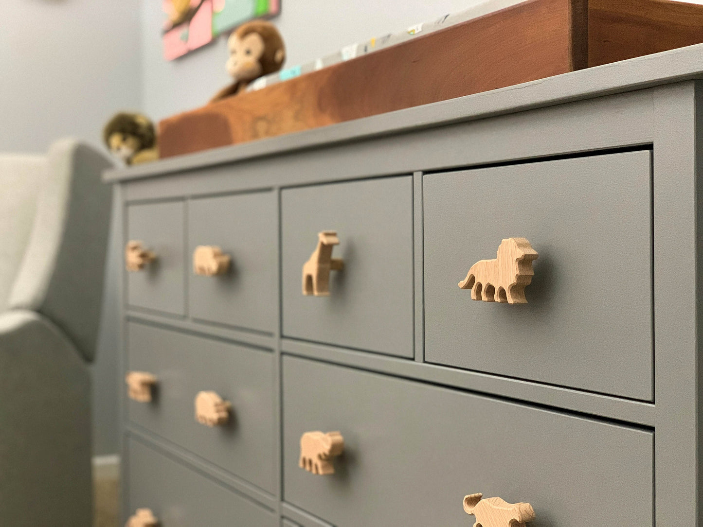 Safari Animal Dresser Knobs