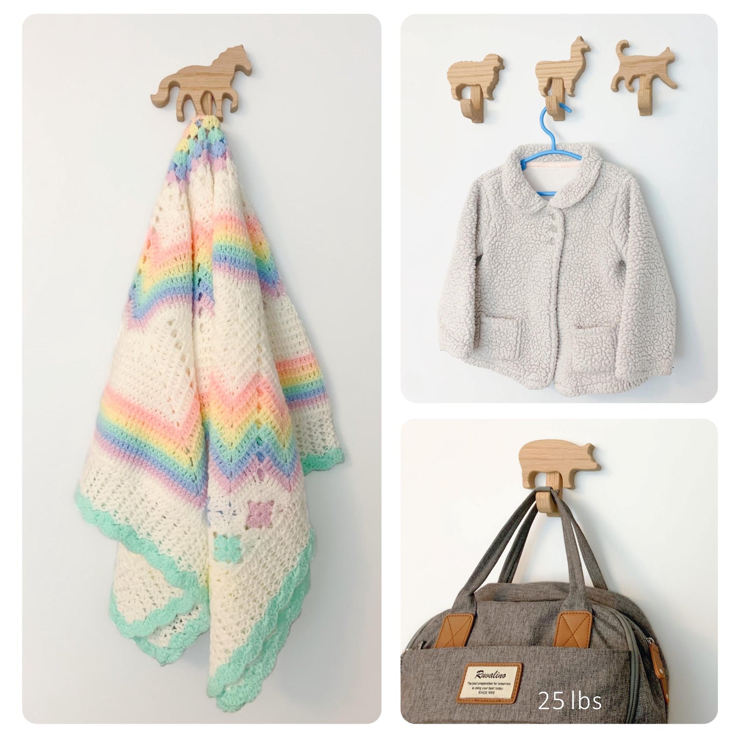 Farm Animal Wall Hooks