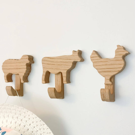Farm Animal Wall Hooks